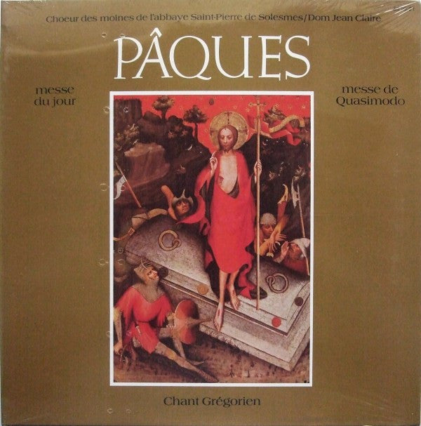 Chœur Des Moines De L'Abbaye Saint-Pierre De Solesmes / Dom Jean Claire : Pâques - Chant Grégorien (Messe Du Jour / Messe De Quasimodo) (LP)