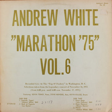 Andrew White : Marathon '75 Vol. 6 (LP)