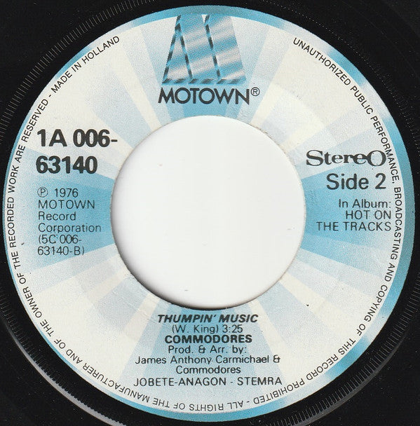 Commodores : Sail On (7", Single)