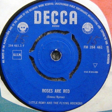 Little Remy And The Flying Rockers : Roses Are Red / Charmaine (7", Single, Mono)