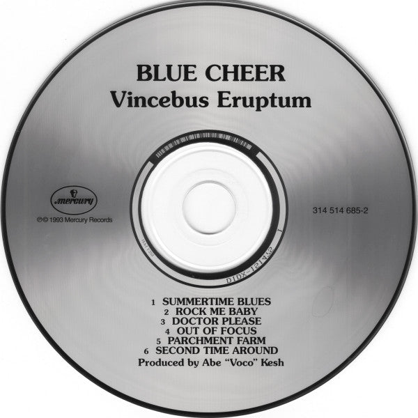 Blue Cheer : Vincebus Eruptum (CD, Album, RE)