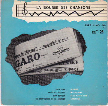 Various : La Bourse Des Chansons N° 2 (7", EP, Comp, Mono)