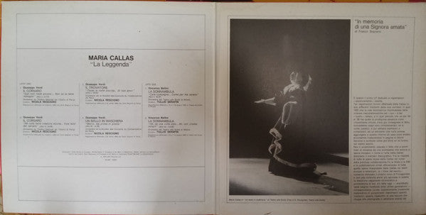 Maria Callas : La Leggenda (LP, Comp, Gat)