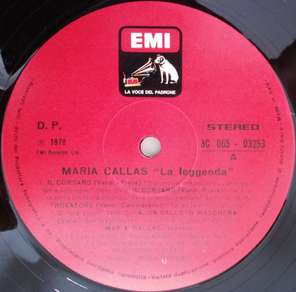 Maria Callas : La Leggenda (LP, Comp, Gat)