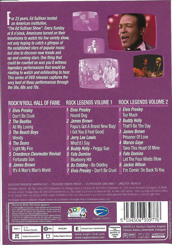 Various : Legends Of Rock (DVD-V, Multichannel, PAL)