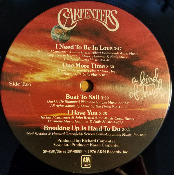 Carpenters : A Kind Of Hush (LP, Album)