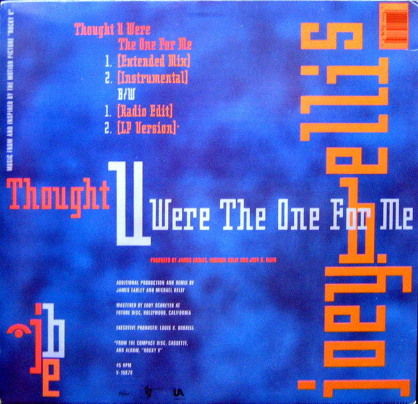 Joey B. Ellis : Thought You Were The One For Me (12", Single)