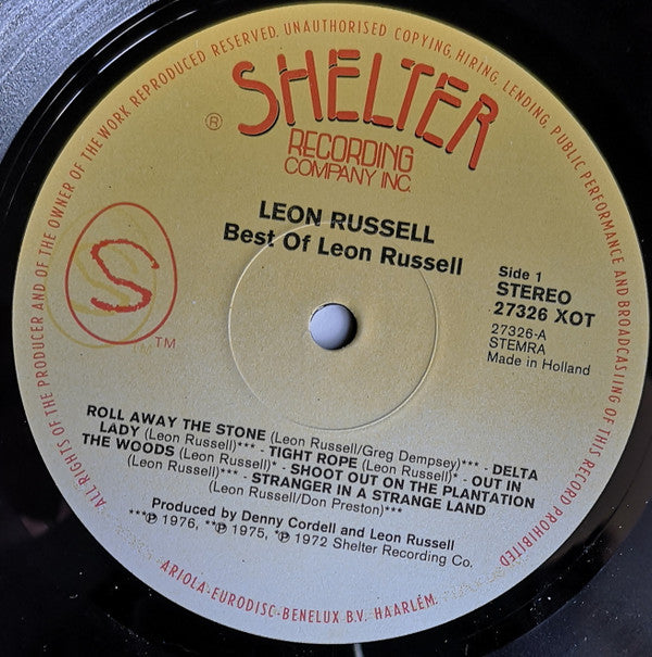 Leon Russell : Best Of Leon (LP, Comp)