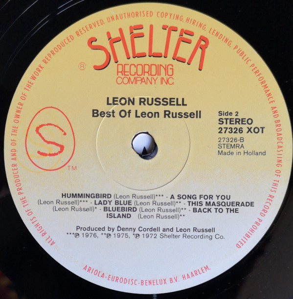 Leon Russell : Best Of Leon (LP, Comp)