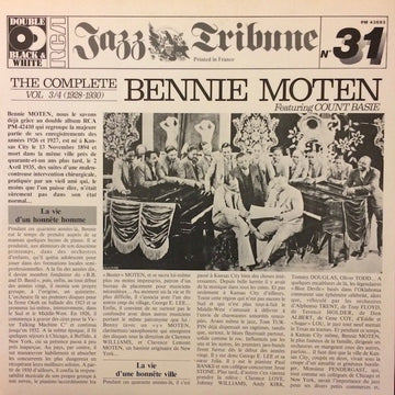 Bennie Moten : The Complete Bennie Moten Vol. 3/4 (1928-1930) Featuring Count Basie (2xLP, Comp, Gat)