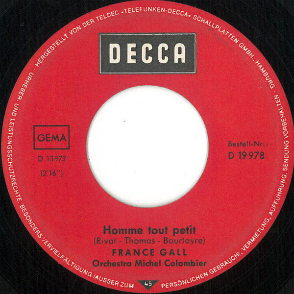 France Gall : La Pioggia (7", Single)