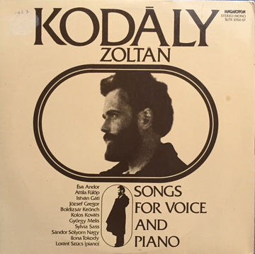 Zoltán Kodály : Songs For Voice And Piano (2xLP, Album)