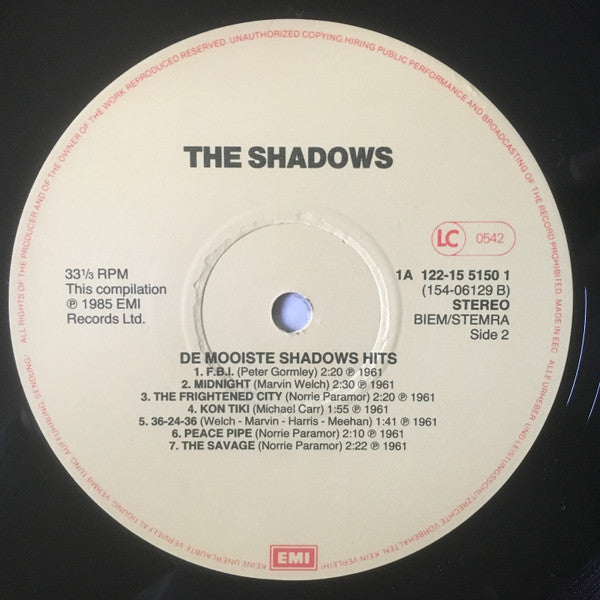 The Shadows : De Mooiste Shadows Hits (3xLP, Comp)