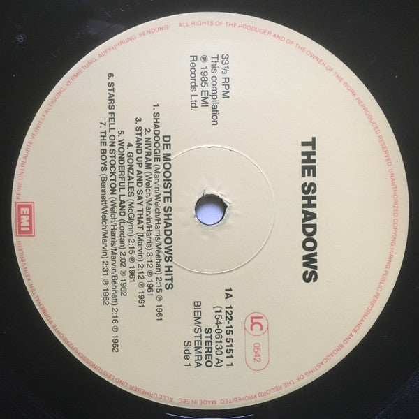 The Shadows : De Mooiste Shadows Hits (3xLP, Comp)
