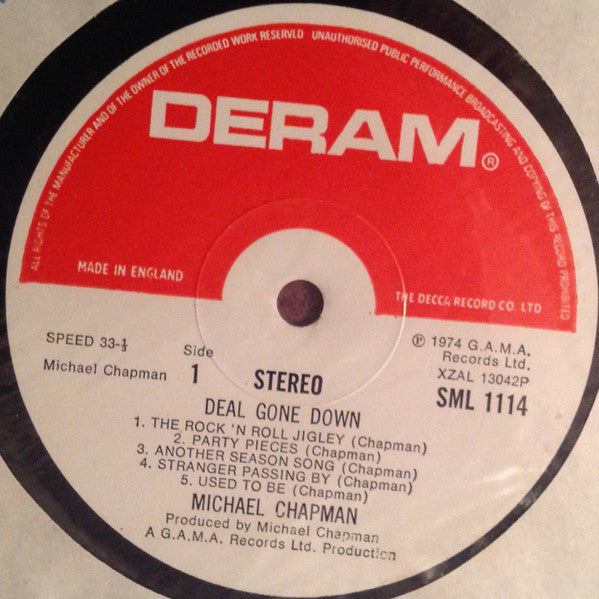 Michael Chapman (2) : Deal Gone Down (LP, Album)