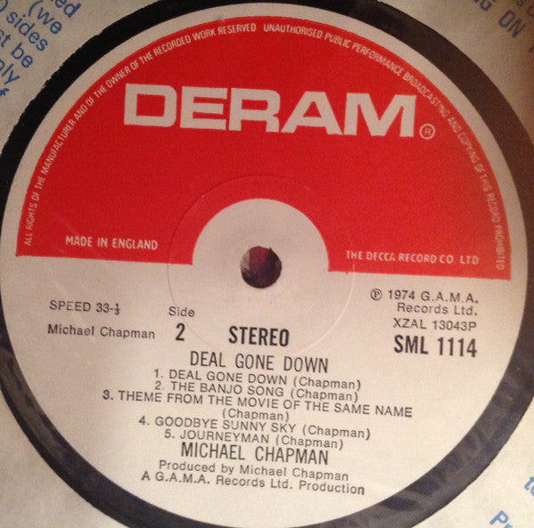 Michael Chapman (2) : Deal Gone Down (LP, Album)