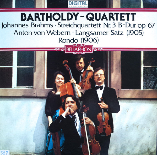 Bartholdy Quartett - Johannes Brahms / Anton Webern : Streichquartett Nr. 3 B~Dur Op. 67 / Langsamer Satz (1905), Rondo (1906) (LP, Album)