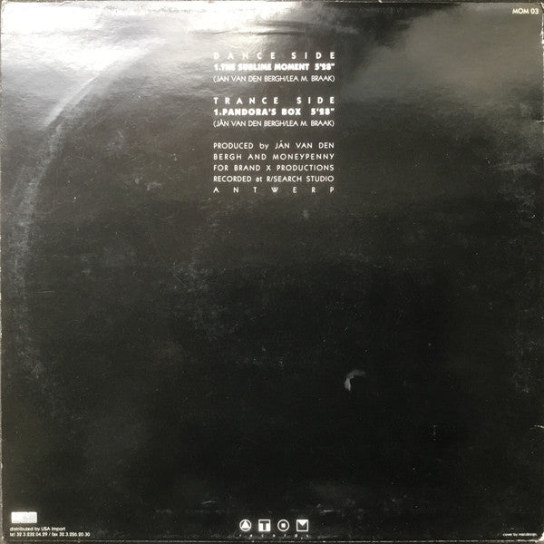 DJ Moneypenny Presents Systeme Imaginique : The Sublime Moment (12")