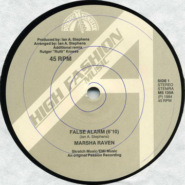Marsha Raven : False Alarm (12", Com)