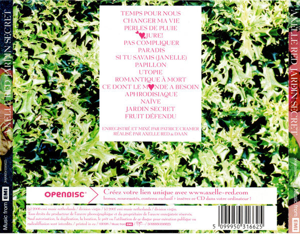 Axelle Red : Jardin Secret (CD, Album, Ope)
