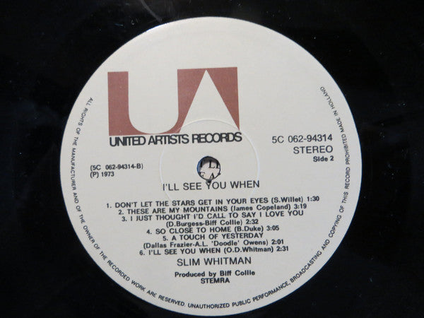 Slim Whitman : I'll See You When (LP)