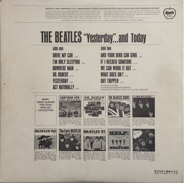 The Beatles : Yesterday And Today (LP, Album, Comp, RE, ¥2,)