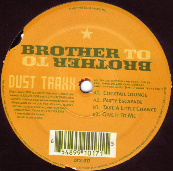 Brother To Brother* : Cocktail Lounge (12")