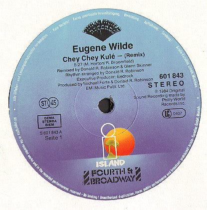 Eugene Wilde : Chey Chey Kulé (12", Maxi)