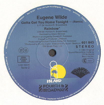 Eugene Wilde : Chey Chey Kulé (12", Maxi)