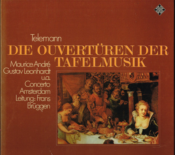 Georg Philipp Telemann, Concerto Amsterdam, Frans Brüggen : Die Ouvertüren Der Tafelmusik (2xLP, Album, Box)