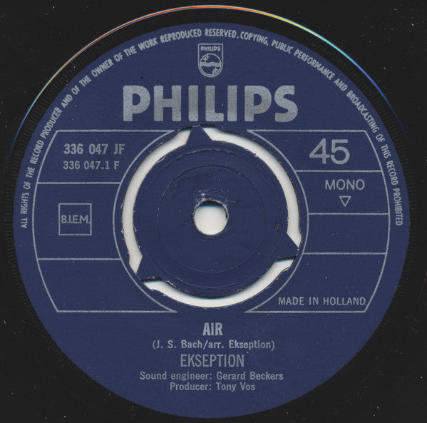 Ekseption : Air / Concerto (7", Single, Mono, 3-P)