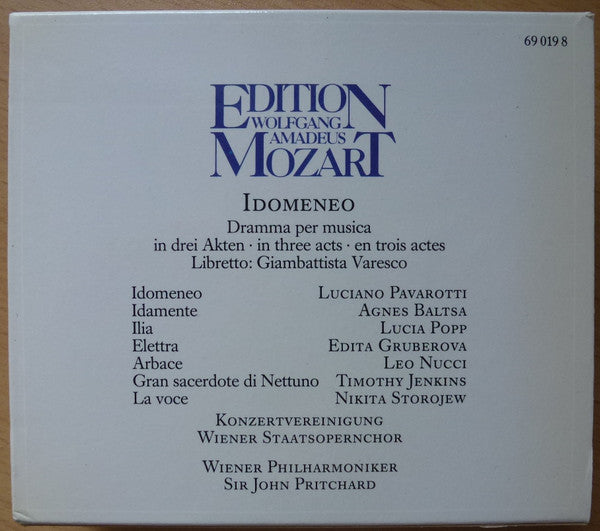 Wolfgang Amadeus Mozart : Idomeneo (3xCD, Club, RE, PRS + Box)