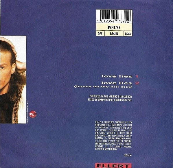 Ellert Driessen : Love Lies (7", Single)