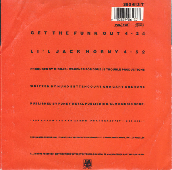 Extreme (2) : Get The Funk Out (7", Single, Pap)