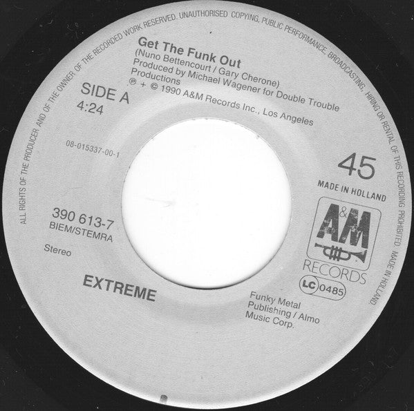 Extreme (2) : Get The Funk Out (7", Single, Pap)