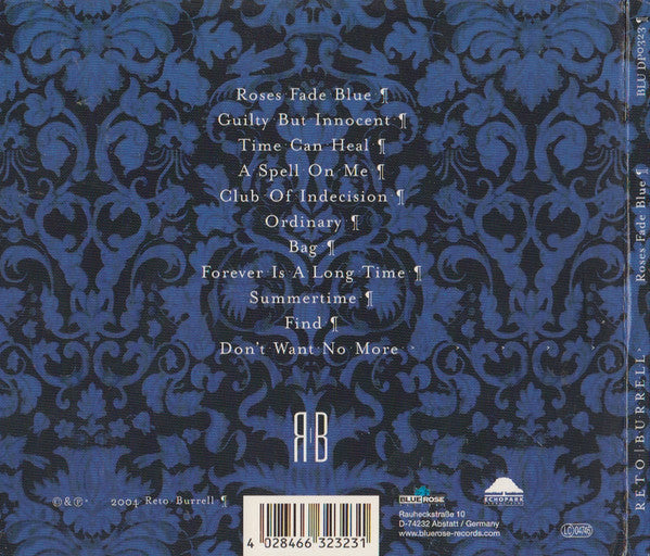 Reto Burrell : Roses Fade Blue (CD, Album)