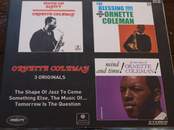 Ornette Coleman : 3 Originals (The Shape Of Jazz To Come / Something Else, The Music Of... / Tomorrow Is The Question) (2xCD, Comp, RM)