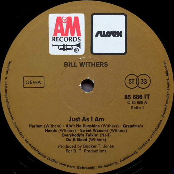 Bill Withers : Just As I Am (LP, Album)