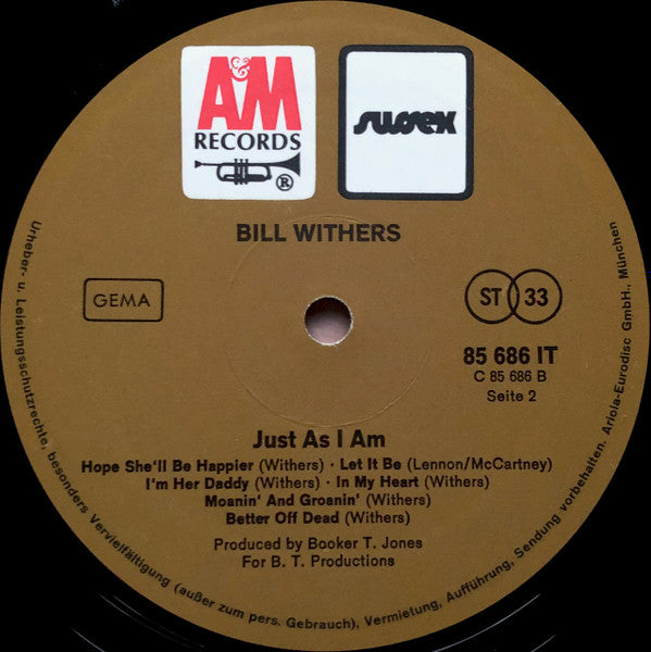 Bill Withers : Just As I Am (LP, Album)
