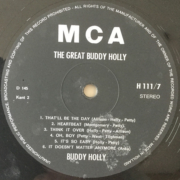 Buddy Holly : The Great Buddy Holly (2xLP, Comp, box)