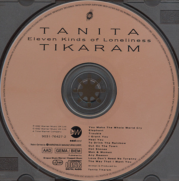 Tanita Tikaram : Eleven Kinds Of Loneliness (CD, Album)