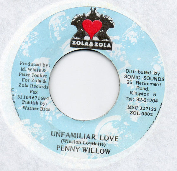 Penny Willow : Unfamiliar love (7", Single)