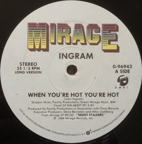 Ingram : When You're Hot You're Hot (12")