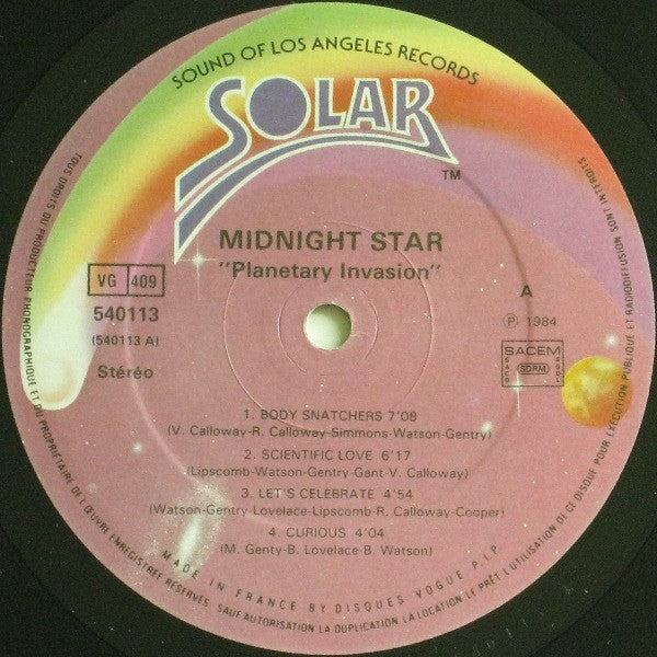 Midnight Star : Planetary Invasion (LP, Album)