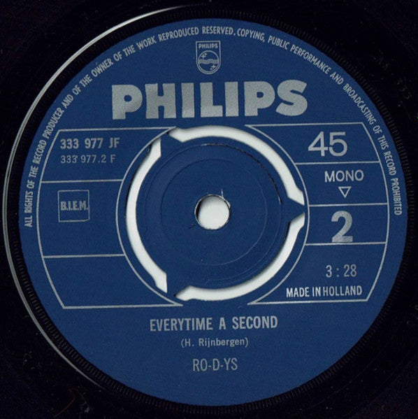 Ro-D-Ys : Unforgettable Girl / Everytime A  Second (7", Single, Mono)