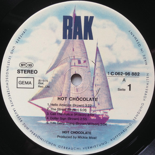 Hot Chocolate : Hot Chocolate (LP, Album)