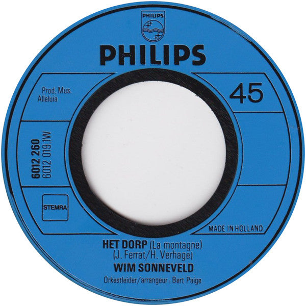 Wim Sonneveld : Het Dorp / Deze Vrouw (7", Single, RE)