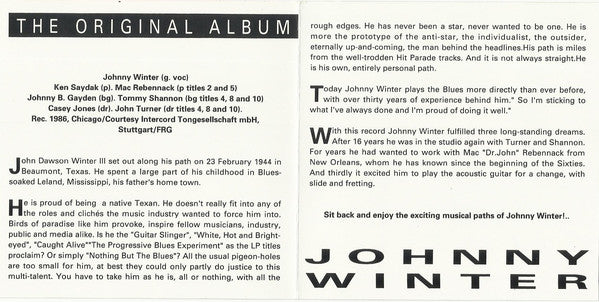 Johnny Winter : The Original Album (CD, Album, RE)