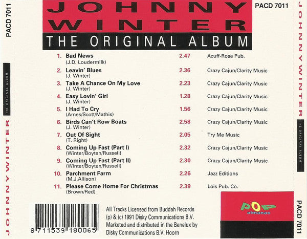 Johnny Winter : The Original Album (CD, Album, RE)