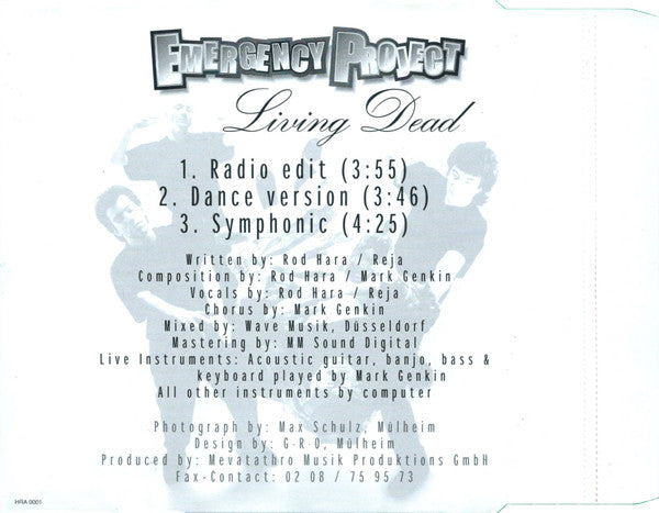 Emergency Project : Living Dead (CD, Maxi)